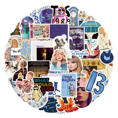 Taylor Swift Sticker Pack The Life of a Showgirl Album Graffiti Stickers Concert & Album Collection Laptop/Luggage Decals