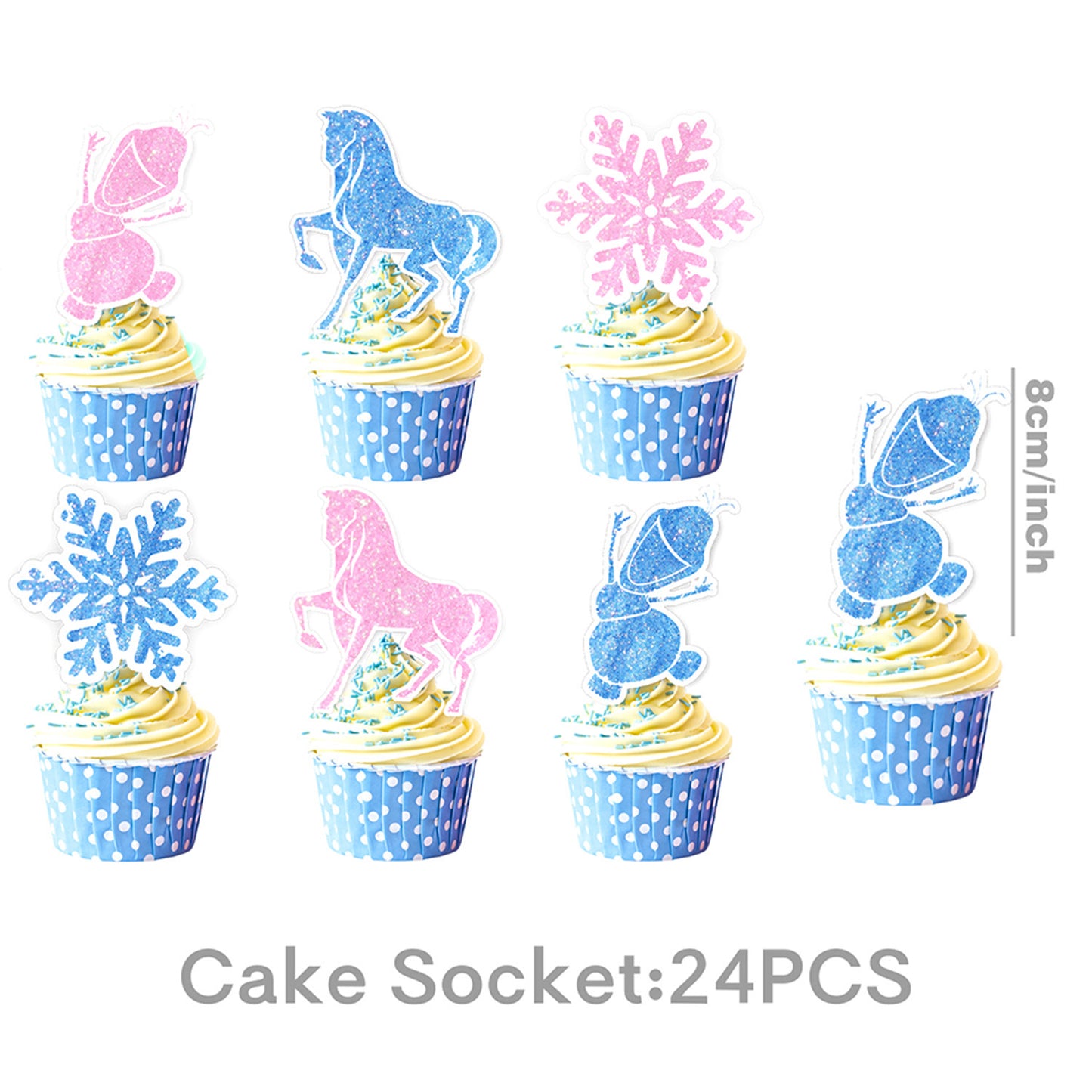 Frozen Winter Wonderland Kids Birthday Party Decorations Snowflake Balloon Garland, Banner & Party Supplies