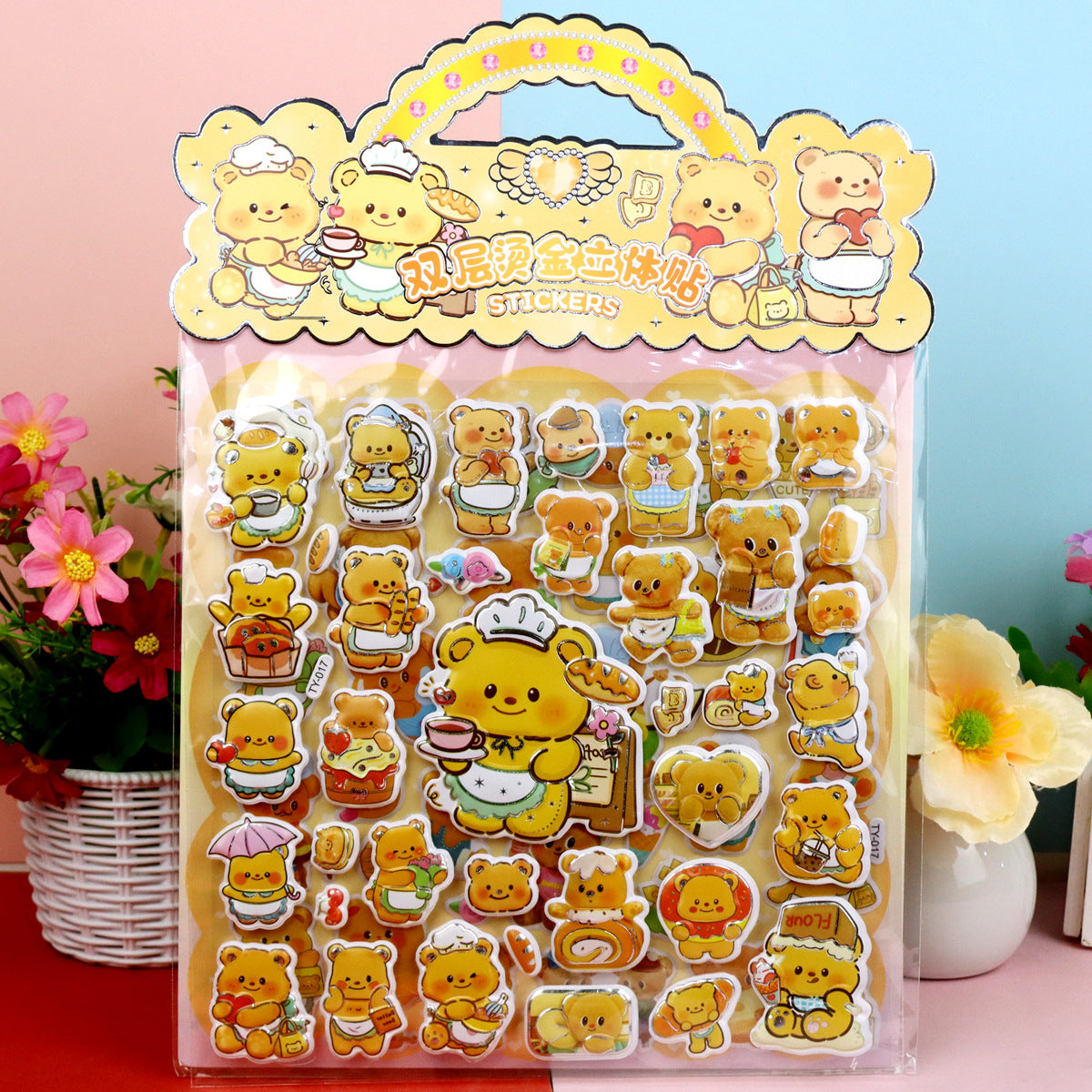 Cartoon Character 3D Puffy Stickers Kids Cartoon Layered DIY Anime Movie Merchandise Stickers