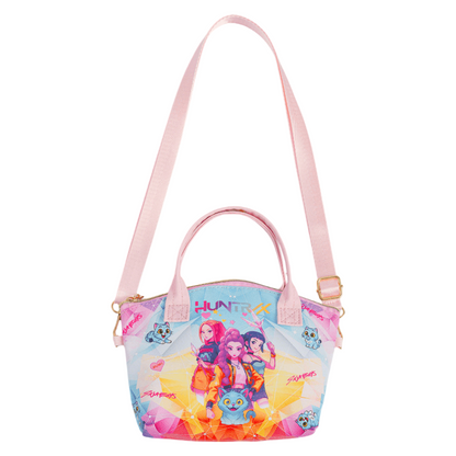 K-Pop Demon Girl Print Crossbody Bag with Top Handle & Adjustable Strap for Kids & Adults