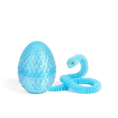 3D Printed Dragon Egg Fidget Toy with Articulated Dragon – Colorful Sensory Stress Relief Toy & Collectible Gift