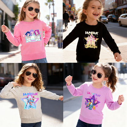 2026 Spring K-pop Demon Hunter Girls Cotton Sweatshirt Collection