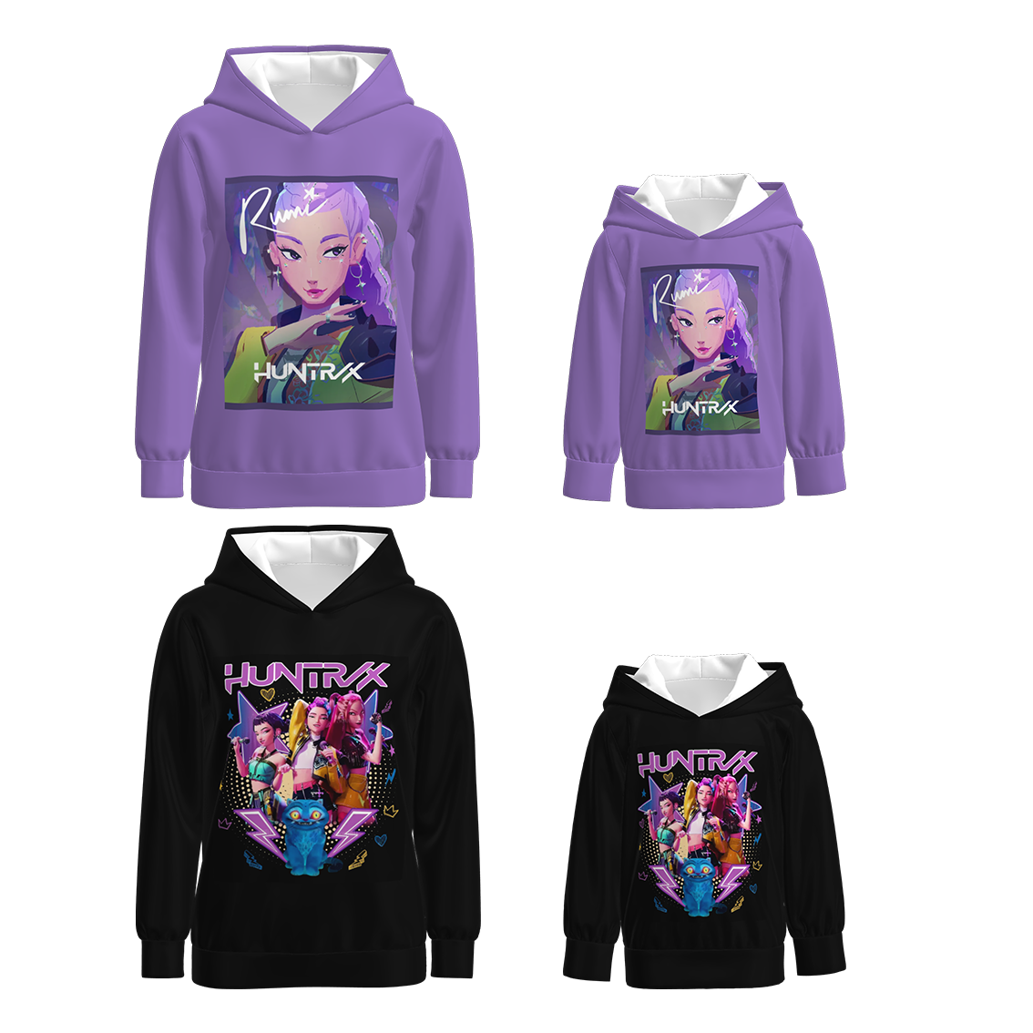 Mommy And Me Kpop Demon Hunter Fall Milk Silk Tops