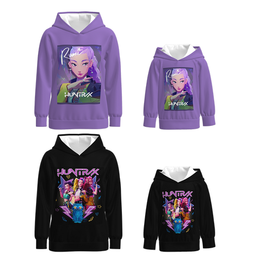 Mommy And Me Kpop Demon Hunter Fall Milk Silk Tops