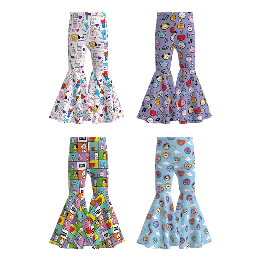 Kpop Demon Hunters Girls Soft Bell Pants Collection