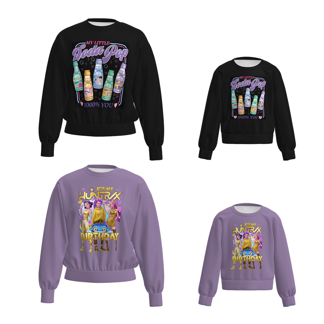 2025 Winter Mommy And Me Kpop Demon Hunter Sweatshirt