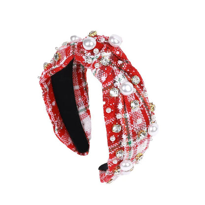 Girls Christmas Pearl Fashion Headband Accessories