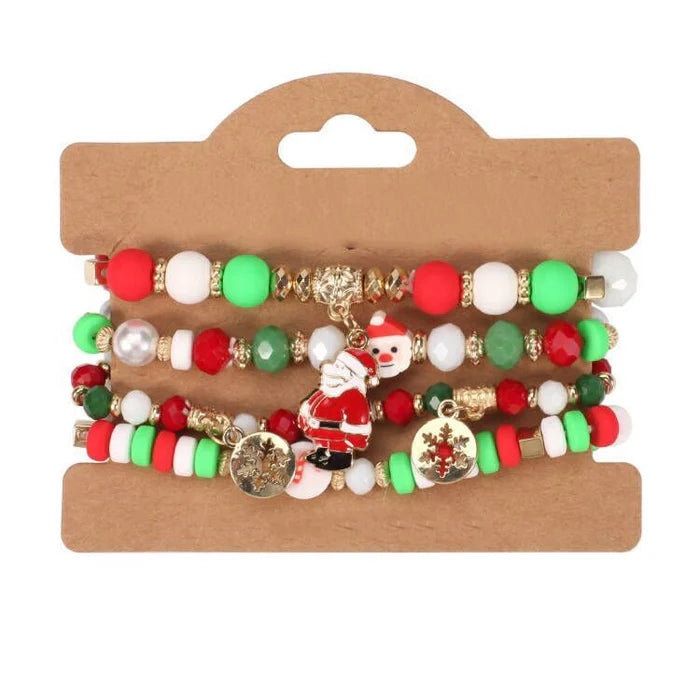 Girls Christmas Fashion Bracelet Accessories(4 piece per pack)