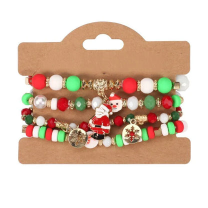 Girls Christmas Fashion Bracelet Accessories(4 piece per pack)