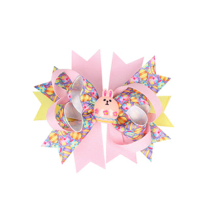 Girls Cute Duck Bunny Headwear Bow For Easter