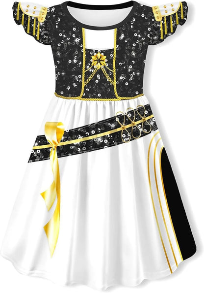 K-POP Demon Hunters Stage Outfit Cosplay Set 3D Digital Print Anime Costume Dress