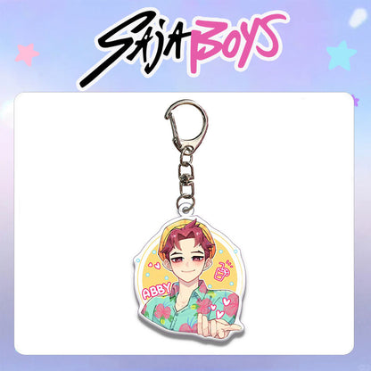 HUNTRIX Demon Hunter Girl & Boy Group Acrylic Keychain Bag Charm KPOP Merchandise