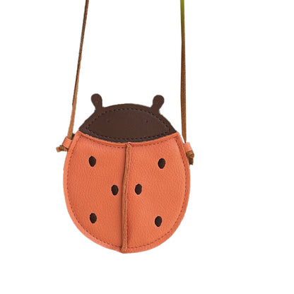 Fall Pumpkin Textured Crossbody Bag for Boys & Girls