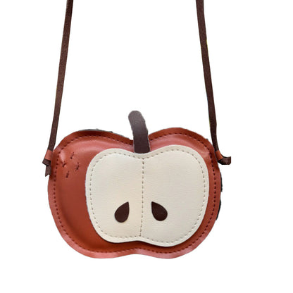 Fall Pumpkin Textured Crossbody Bag for Boys & Girls