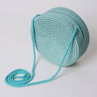 Kids Spring & Summer Personalized Straw Crossbody Bag – Custom Name Daisy Woven Purse