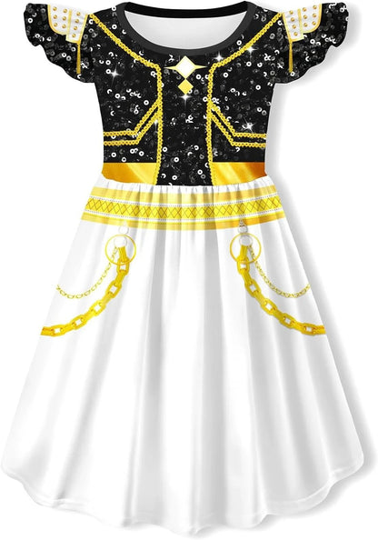 K-POP Demon Hunters Stage Outfit Cosplay Set 3D Digital Print Anime Costume Dress