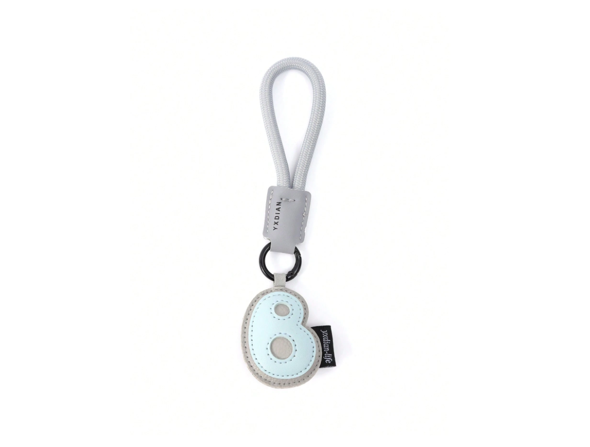 PU Leather 3D Letter A-Z Keychain, Bag & Backpack Charm