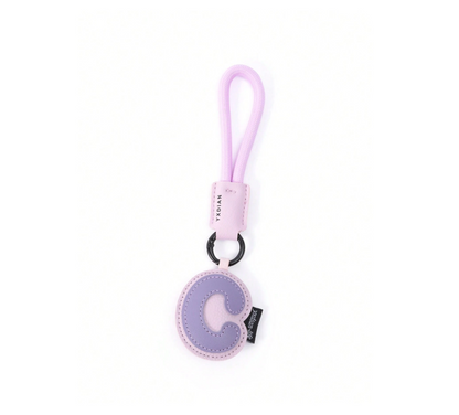 PU Leather 3D Letter A-Z Keychain, Bag & Backpack Charm