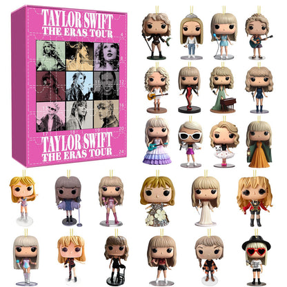 Christmas 2025 Taylor Swift Advent Calendar Blind Box Q-Version Acrylic Figures Set 24Pcs