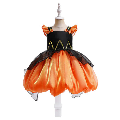 Kids Halloween Stage Costume – Princess Tulle Dress with Bow
