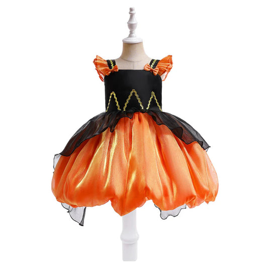 Kids Halloween Stage Costume – Princess Tulle Dress with Bow
