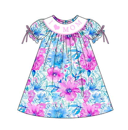 Kids Summer Floral Embroidery Collection Mother‘s Day Dresses & Rompers
