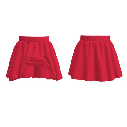 Grils Summer Outdoor Soft Muti-Colors Athletic Skirt