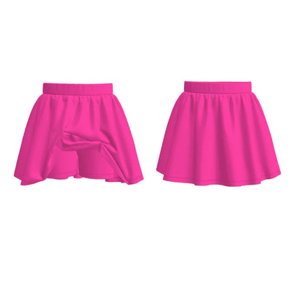 Grils Summer Outdoor Soft Muti-Colors Athletic Skirt