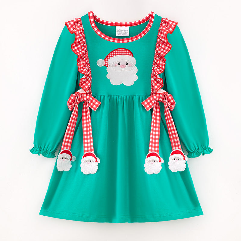 Festive Santa Embroidery Sibling Set – Christmas Edition