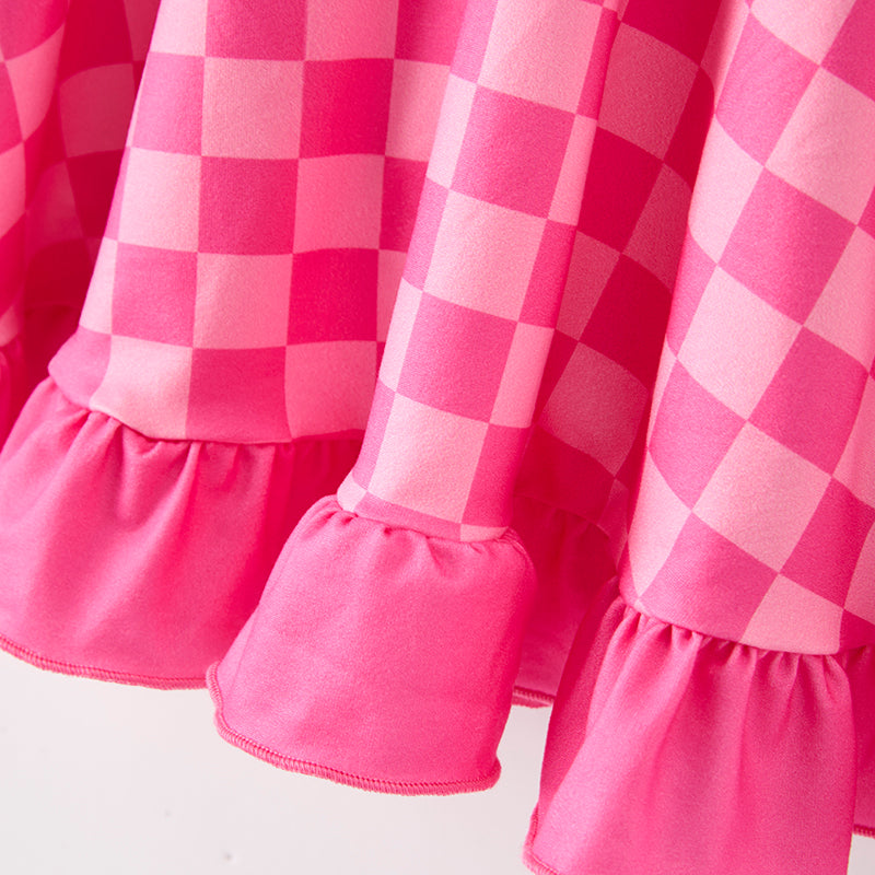Girls Summer Muti-Colors Plaid Athletic Slip Outdoor Dress