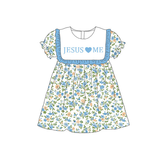 Sibling Kids Summer JESUS LOVE ME Embroidery Clothes