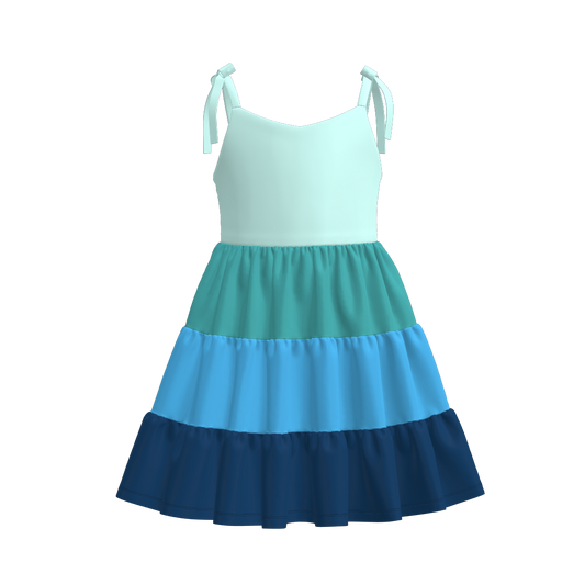 Mommy And Me Summer Soft Patchwork Slip Dress