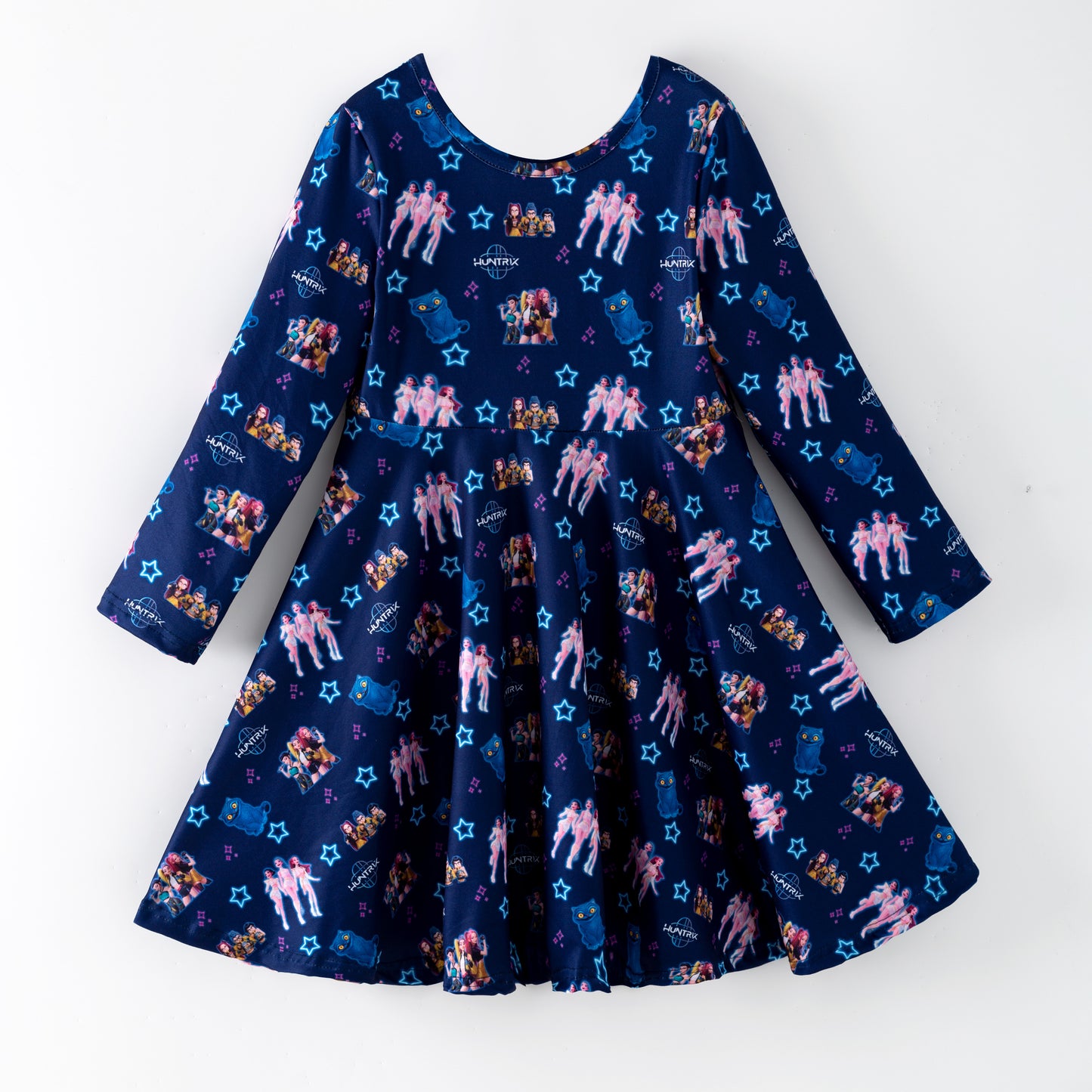 2026 K-pop Demon Hunter Short Sleeves Twirl Dress