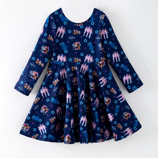 2026 K-pop Demon Hunter Short Sleeves Twirl Dress