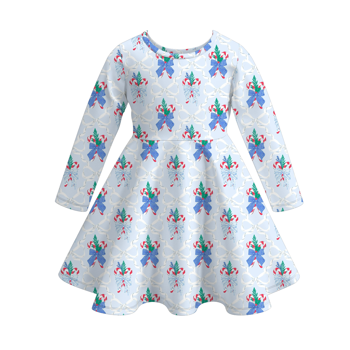 2025 Christmas Character Nutcracker Gift Tree  Print Twirl Dress