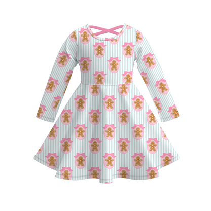 2025 Christmas Bow & Gingerbread Girls Outfit Collection