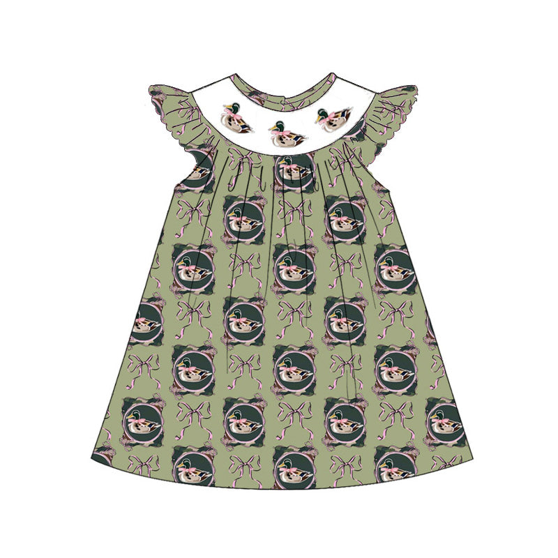 Kids Smock Embroidery Outfit | 2026 Spring Summer Duck Collection