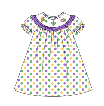 2026 Mardi Gras Exclusive Collection | Smocked & Embroidered Kidswear
