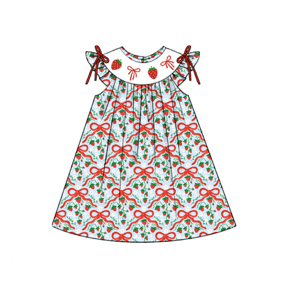 2026 Spring Summer Strawberry Bow Collection Kidswear