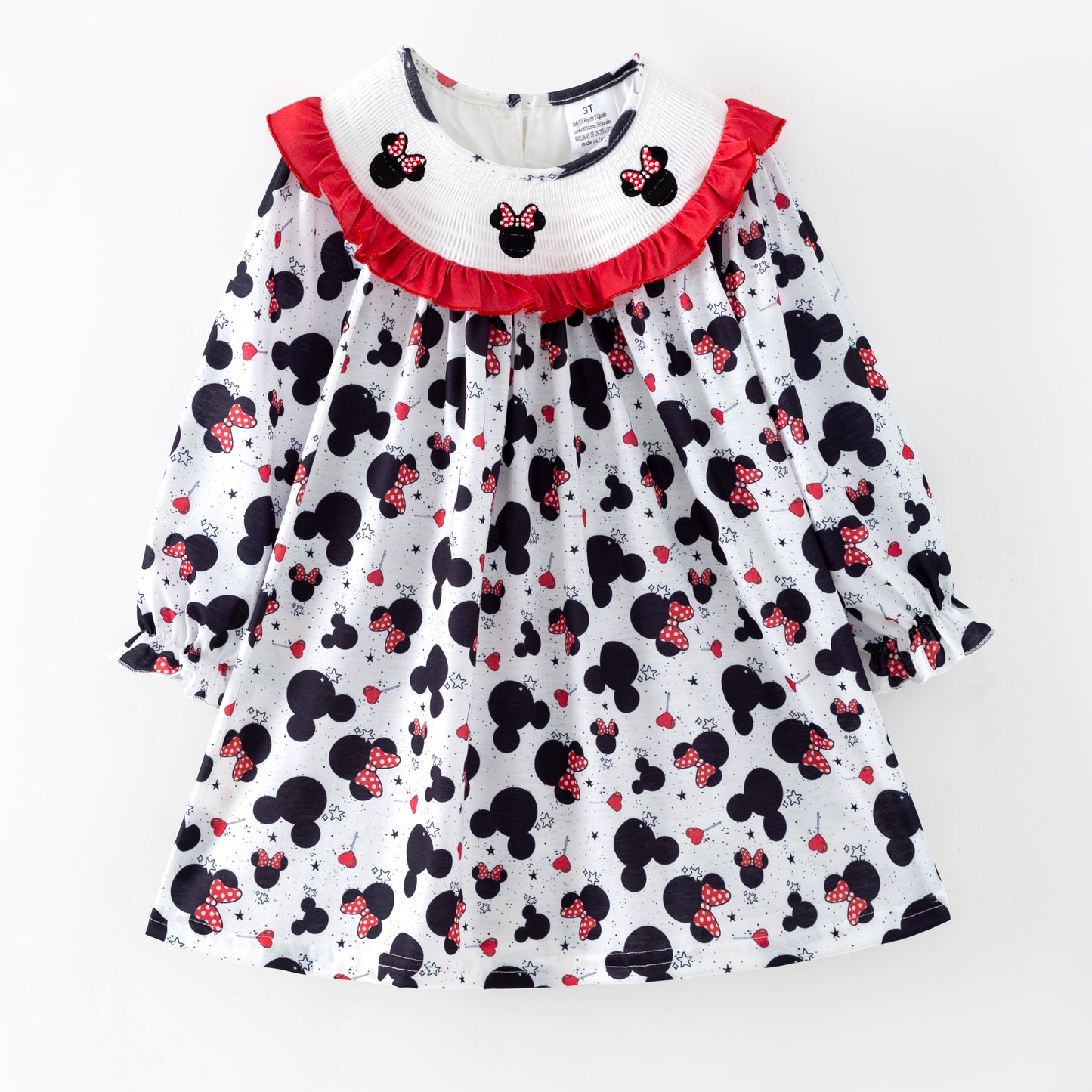 Girls Valentine's Day Spring Cartoon Custom Name Smock Embroidery Collection
