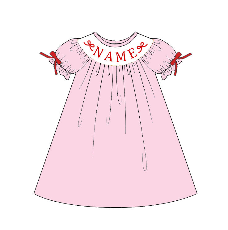 2026 Valentine’s Day Custom Name Smocked Heart Collection