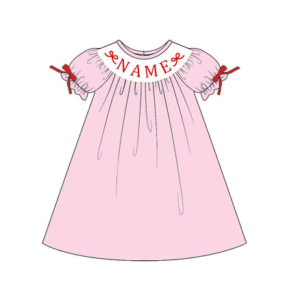 2026 Valentine’s Day Custom Name Smocked Heart Collection