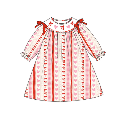 2026 Valentine's Day Heart Custom Name Smocked Embroidered Collection