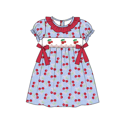 2026 Spring Summer Cherry Embroidery Dress & Romper Collection