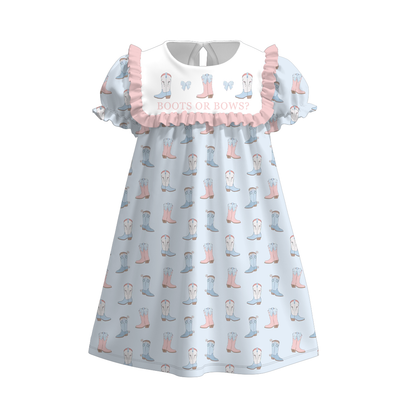 Kids Spring Summer Farm Boot Smock Embroidery Collection