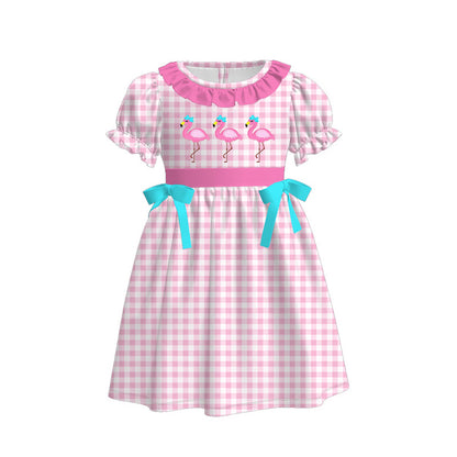 2026 Spring & Summer Flamingo Gingham Print Collection