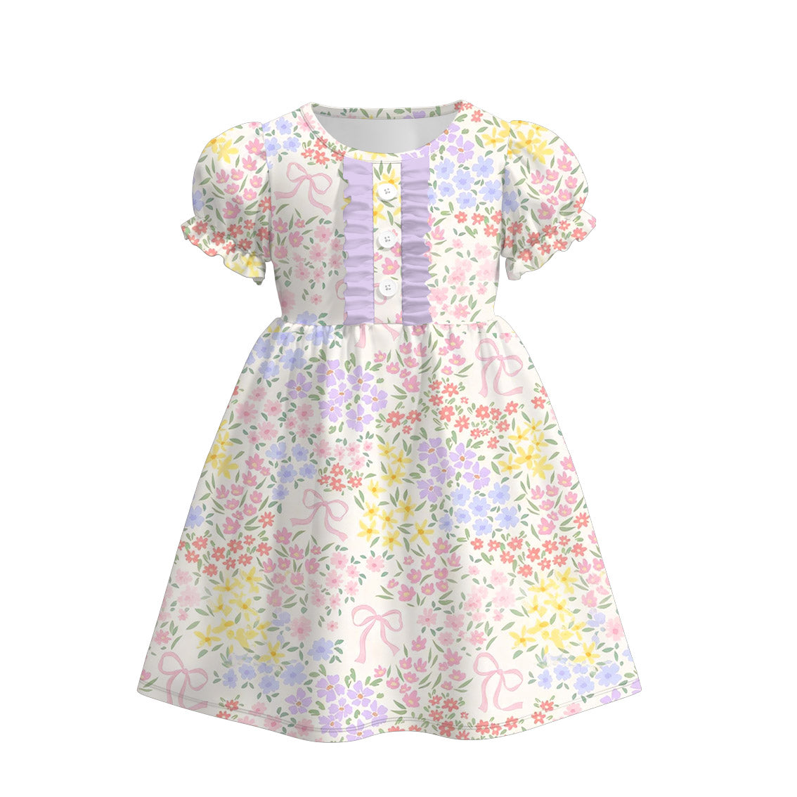 2026 Spring Lavender Floral Print Outfits Collection