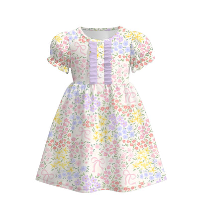 2026 Spring Lavender Floral Print Outfits Collection