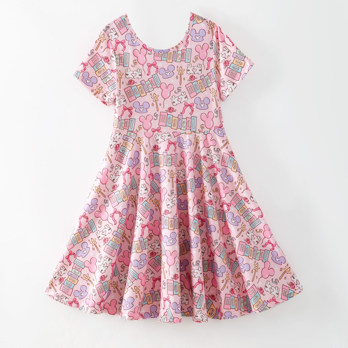 Summer Minnie Printed Cartoon Fashion Kids Clothes Collection