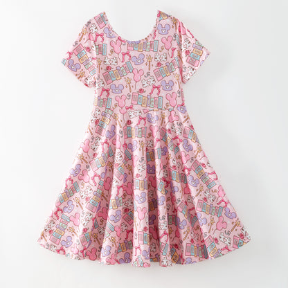 Summer Minnie Printed Cartoon Fashion Kids Clothes Collection